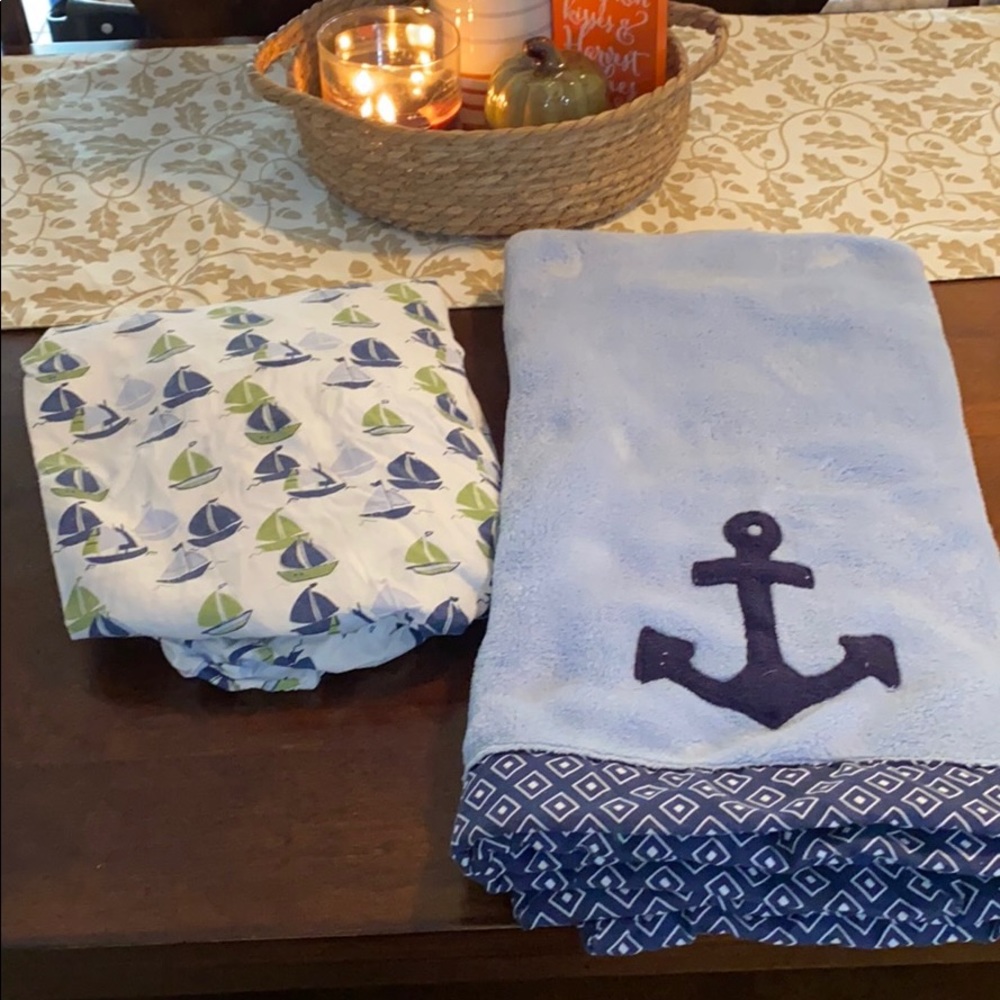 Nautical baby bedding